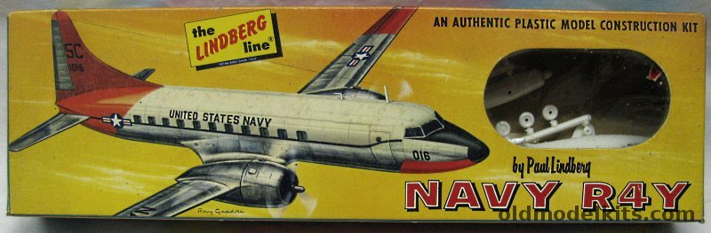 Lindberg 1/165 Navy R4Y Samaritan (Navy C-131 Convair 340), 458-49 plastic model kit